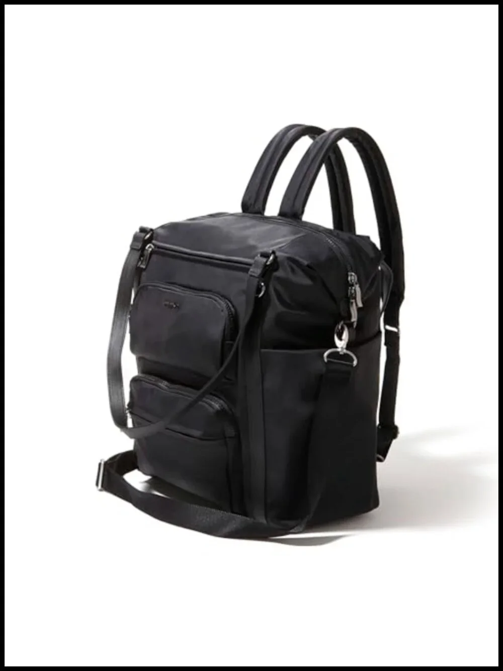 Convertible Backpack Tote Crossbody Bag with RFID Tech Laptop Sleeve